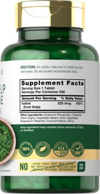 Carlyle Sea Kelp Iodine supplement nutrition facts label