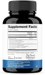 Supplement facts label on Sandhu's BioZnQ bottle showing high absorption zinc mono methionine dosage.