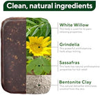 Back label of Marie Originals skin cleanser detailing directions for urushiol oil removal