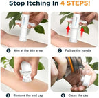 Compact white YARKOR sting first aid tool placed in a camping backpack kit