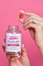 Marine collagen peptides dietary supplement for firmer and more youthful skin