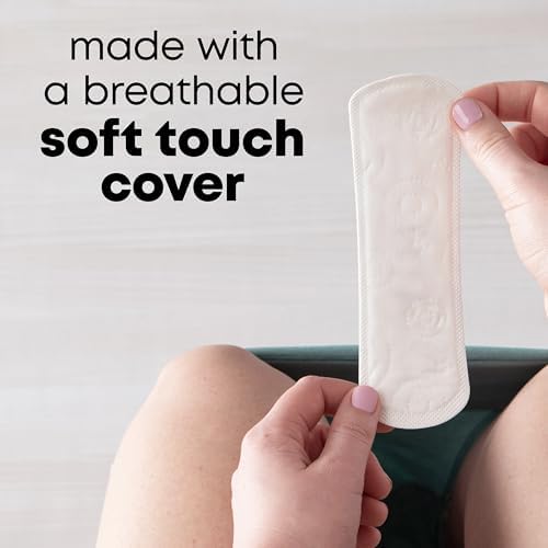 Detailed view of the breathable cottony soft cover of Kotex liners
