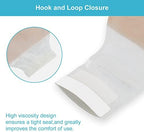 Konweda drainable colostomy bag detailing the integrated odor barrier film and activated carbon filter
