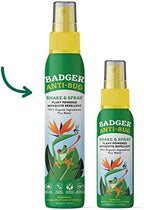 Badger plant powered deet free insect repellent aluminum bottles displayed together