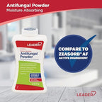 Talc-free antifungal powder for ringworm and athlete's foot relief.