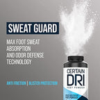 Back label of XtraCare foot spray showing ingredients and instructions