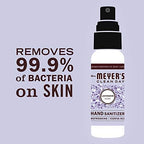 MRS. MEYER'S CLEAN DAY Antibacterial Hand Sanitizer Spray, Travel Size, Removes 99.9% of Bacteria, Lavender, 2 oz - Pack of 4 - Image 6