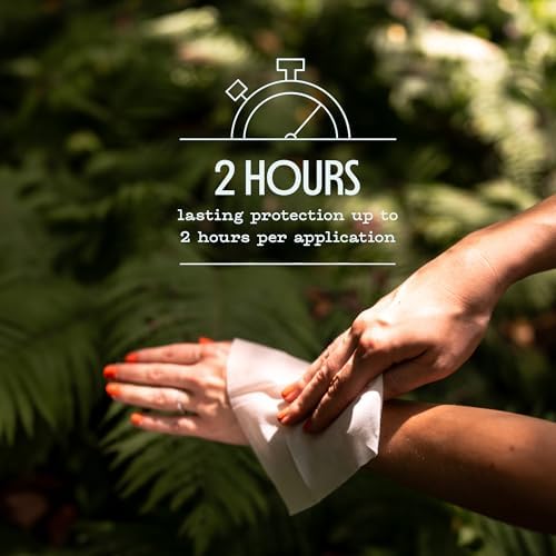 Travel-friendly ten count pack of Murphy's Naturals plant-based mosquito repellent wipes.