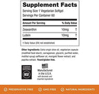 EyePromise eye health supplement bottle nutritional facts label
