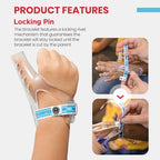 Child wearing TGuard wristband for habit prevention
