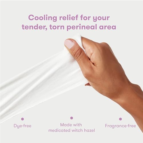 Fragrance free and dye free postpartum medicated liners for sensitive skin recovery.