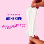 Carefree daily liners featuring 8 hour odor control technology for women.