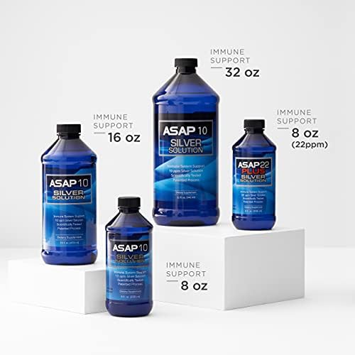 American Biotech Labs ASAP ten ppm silver solution pouring for accurate daily serving dosage