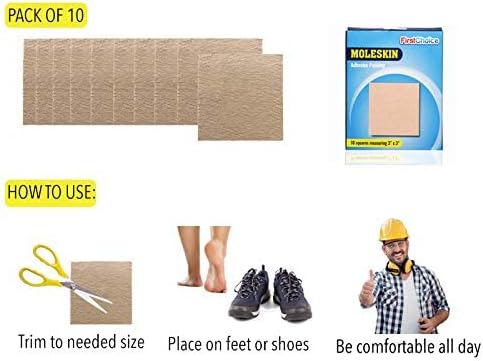 Latex free moleskin patches for corns and calluses imported from USA