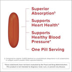 Qunol active Coenzyme Q10 superior absorption supplement packaging side panel