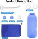 Upside down squeeze peri bottle showing dual nozzle spray for personal care.