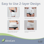 AltroCare latex free stoma care appliance wrap layout displaying seamless edges