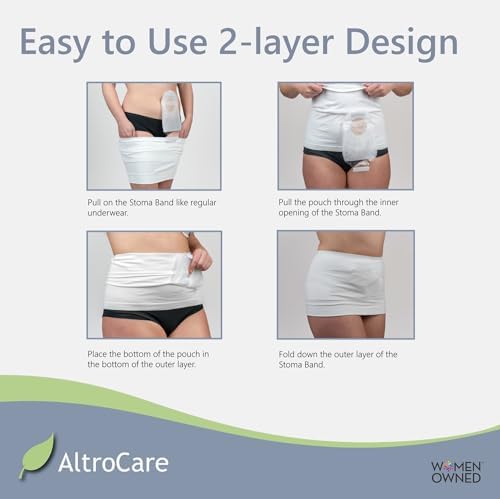 AltroCare latex free stoma care appliance wrap layout displaying seamless edges