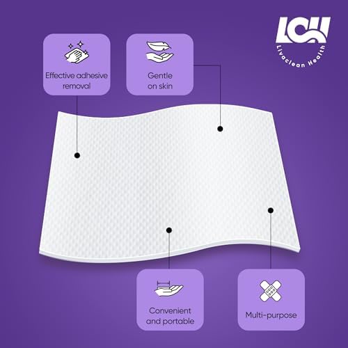 Sterile individually packaged medical adhesive remover wipes for hospital and home use