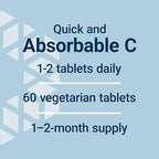 Life Extension Fast-C and Bio-Quercetin Phytosome sixty vegetarian tablets container.