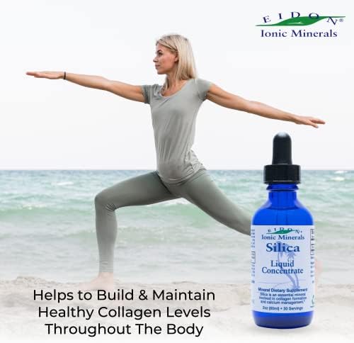 USA imported Eidon Liquid Silica dietary drops bottle displayed on a clean background for premium beauty wellness