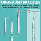 Side profile of the non-toxic silicone enema reservoir highlighting the clear volume markings.