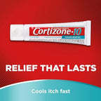 Two tubes of Cortizone-10 anti-itch gel with aloe vera for rash treatment.