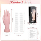 Nail art application on Zhaoyao practice hand model