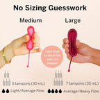 Reusable eco friendly period disc set imported from USA.