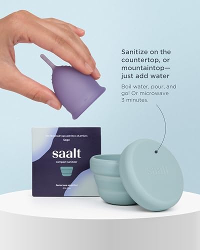 Saalt 4 Ounce menstrual cup wash with citrus oils for pH-balanced silicone cleaning.