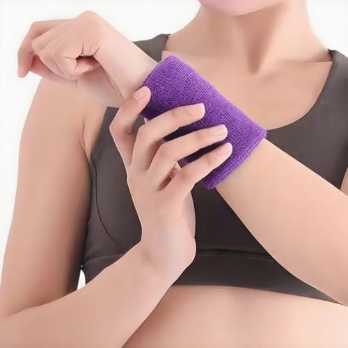 Unisex Moisture Wicking Wristband Worn During Tennis Match