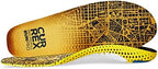 Currex RunPro heel view showing Poron cushioning and charcoal layer