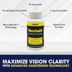 Authentic Macuhealth Triple Carotenoid Formula side label