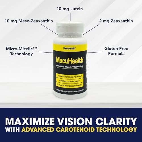 Authentic Macuhealth Triple Carotenoid Formula side label