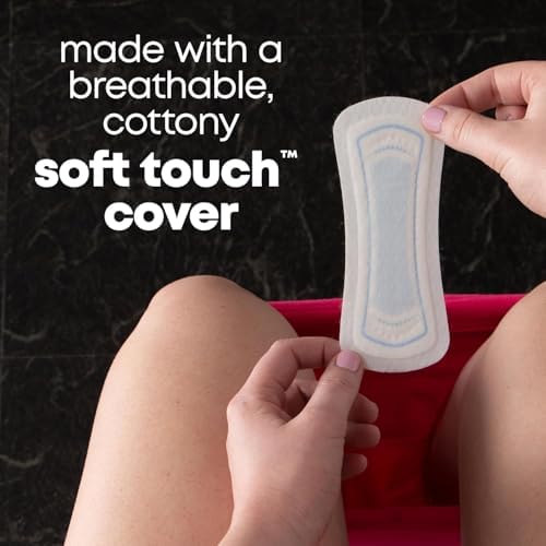 Side view of U by Kotex 40 count box showing product features