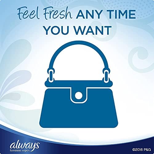 Close up of Always Fresh and Clean wipes texture and thickness
