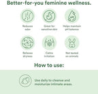 Good Clean Love cedarwood feminine wash for vaginal dryness relief.