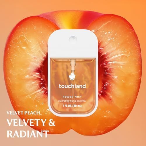Touchland Hydrating Hand Sanitizer Spray, JUICY 5 Set (Citrus, Berry, Watermelon, Peach, Mango), 1 FL. OZ. Travel Size Power Mist Sprays (Set of 5) - Image 5