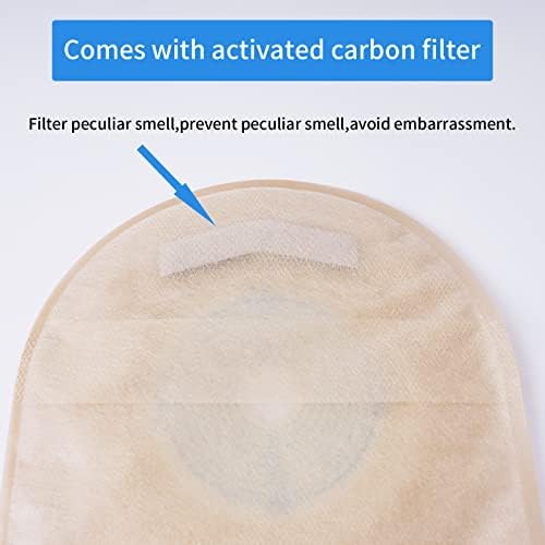 Authentic Rainlotus one piece drainable colostomy system detailing the secure bottom closure mechanism