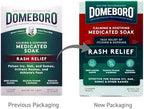 Domeboro 12 powder packets pack of 6 side panel showing ingredient facts