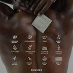 PRIVATES intimate wipes being used for post-workout freshness and odor control
