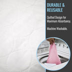 DMI 34x36 inch reusable bed pad absorbent texture