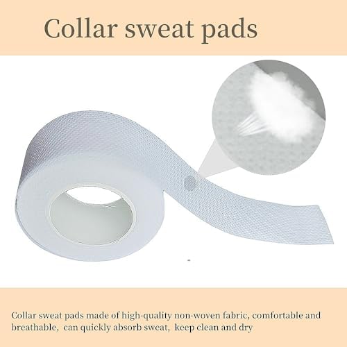 Chuppinz sweat pads applied to white shirt collar