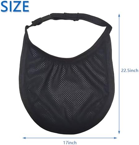 Two pack of reusable tracheostomy stoma bibs with adjustable neck straps