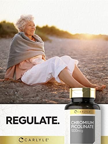 Authentic USA imported Carlyle Chromium Picolinate supplement packaging details