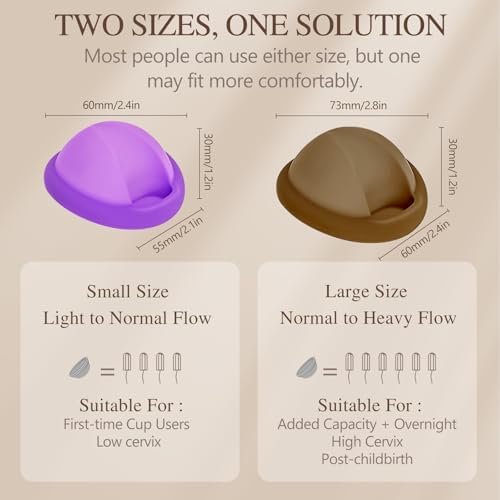 Side view of flexible silicone menstrual disc highlighting the leakproof rim.