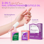 Application of Gelike Ec nail hardener on fingernails