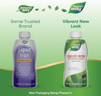 Nature's Way Liquid Iron 18mg gentle glycinate formula for energy metabolism support
