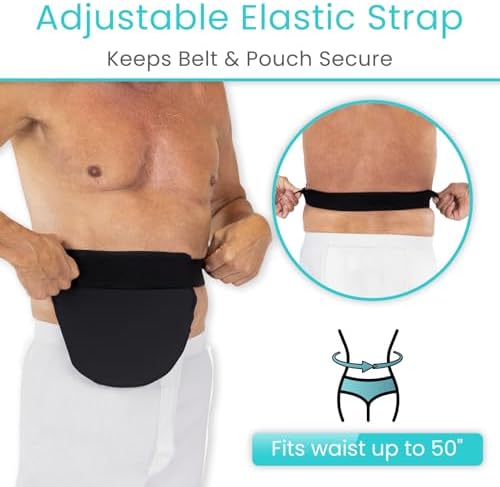 Vive waterproof urostomy bag cover and stoma protector