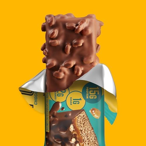 FULFIL Protein Snack Bars, Chocolate Salted Caramel Flavored, Gluten Free with 15g Protein, Pantry Staples, 12 Count - Image 6